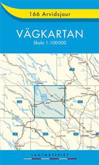 166 Arvidsjaur vägkartan - 1:100000