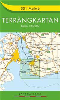 501 Malmö Terrängkartan - 1:50000