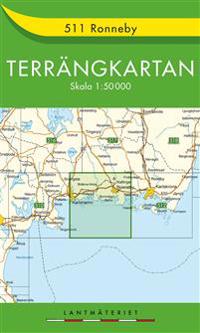 511 Ronneby Terrängkartan - 1:50000