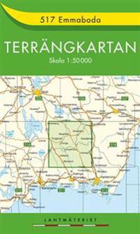517 Emmaboda Terrängkartan - 1:50000