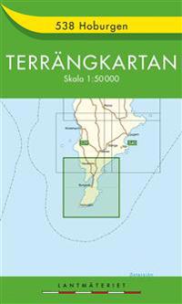 538 Hoburgen Terrängkartan - 1:50000