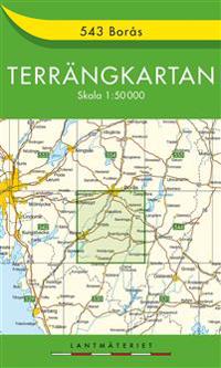 543 Borås Terrängkartan - 1:50000
