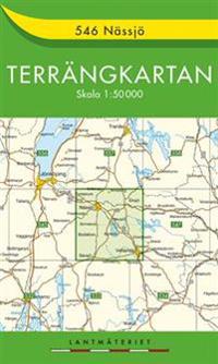 546 Nässjö Terrängkartan - 1:50000