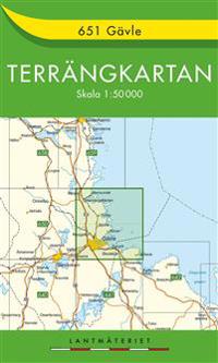 651 Gävle Terrängkartan - 1:50000