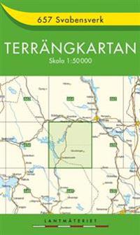 657 Svabensverk Terrängkartan - 1:50000