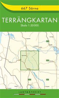 667 Särna Terrängkartan - 1:50000