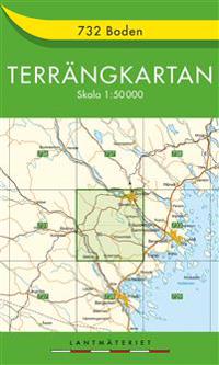 732 Boden Terrängkartan - 1:50000