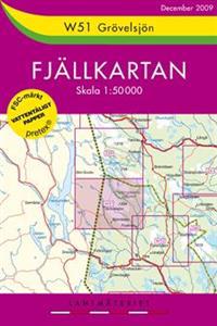 W51 Grövelsjön Fjällkartan - 1:50000