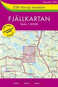 Z58 Klövsjö - Vemdalen Fjällkartan - 1:50000