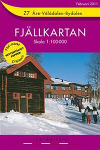 Z7 Åre-Vålådalen-Bydalen Fjällkartan - 1:100000