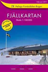 Z8 Helags-Funäsdalen-Rogen Fjällkartan - 1:100000