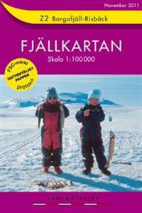 Z2 Borgafjäll-Risbäck Fjällkartan - 1:100000