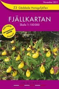 Z3 Gäddede-Hotagsfjällen Fjällkartan - 1:100000