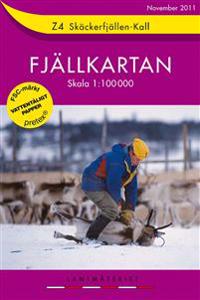 Z4 Skäckerfjällen-Kall Fjällkartan - 1:100000