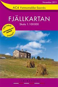 AC4 Fatmomakke-Saxnäs Fjällkartan - 1:100000