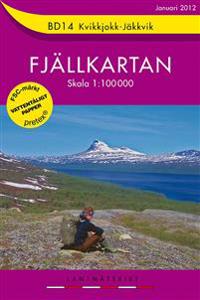 BD14 Kvikkjokk-Jäkkvik Fjällkartan - 1:100000