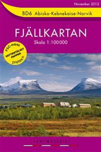BD6 Abisko-Kebnekaise-Narvik Fjällkartan - 1:100000