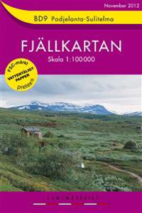 BD9 Padjelanta-Sulitelma Fjällkartan - 1:100000