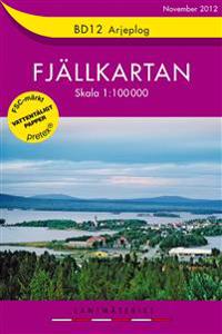 BD12 Arjeplog Fjällkartan - 1:100000