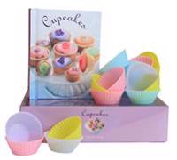 Cupcakes : Presentbox med silikonformar