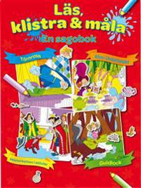 Läs, klistra och måla - en sagobok - röd