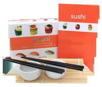 Sushi : en bok med 40 recept, en bambumatta, två par ätpinnar och två skålar