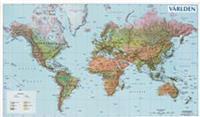 Världen 1:55 milj i tub vägg karta - 1:55M
