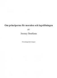 Om principerna för moralen och lagstiftningen