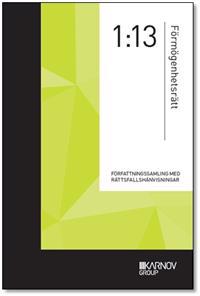 Författningssamling i Förmögenhetsrätt 1:13