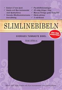 Slimline Bibeln svart cabraskinn med apokryferna