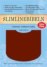 Slimline Bibeln röd konstskinn utan apokryferna