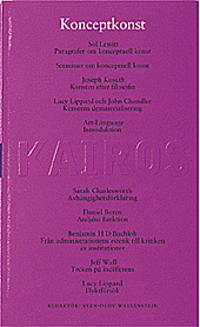 Konceptkonst : Skriftserien Kairos Nr 11