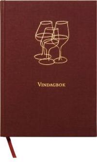 Vindagbok Inbunden Textil Vinröd A5