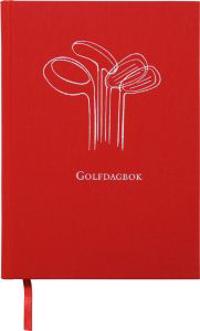 Golfdagbok Inbunden Textil Röd A5