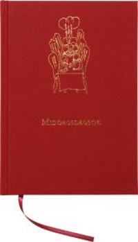 Middagsdagbok Inbunden Textil Röd A5