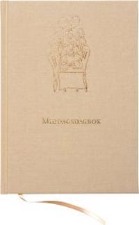 Middagsdagbok Inbunden Textil Natur A5