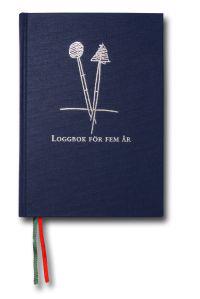 LOGGBOK 5-ÅRS INBUNDEN TEXTIL BLÅ A5