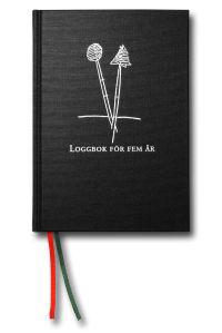 LOGGBOK 5-ÅRS INBUNDEN TEXTIL SVART A5