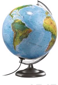 Karttapallo ATMO, 30 cm, B2/SE, ruotsinkielinen, B2/muovi/muovi/sininen/valo