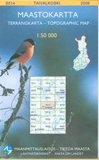 Maastokartta S514 Taivalkoski 1:50000