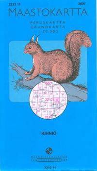 Maastokartta 2212 11 Kihniö peruskartta, 1:20 000