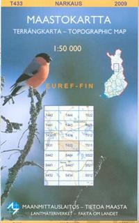 Maastokartta T433 Narkaus 1:50 000
