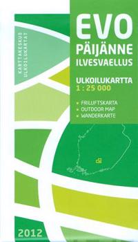Evo-Päijänne Ilvesvaellus ulkoilukartta, 1:25 000