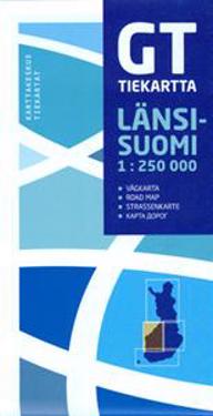 GT tiekartta Länsi-Suomi, 1:250 000