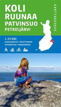 Koli-Ruunaa-Patvinsuo-Petkeljärvi ulkoilukartta, 1:25 000