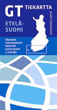 GT tiekartta Etelä-Suomi, 1:250 000