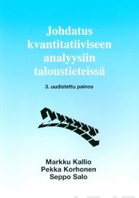 Johdatus kvantitatiiviseen analyysiin taloustieteissä