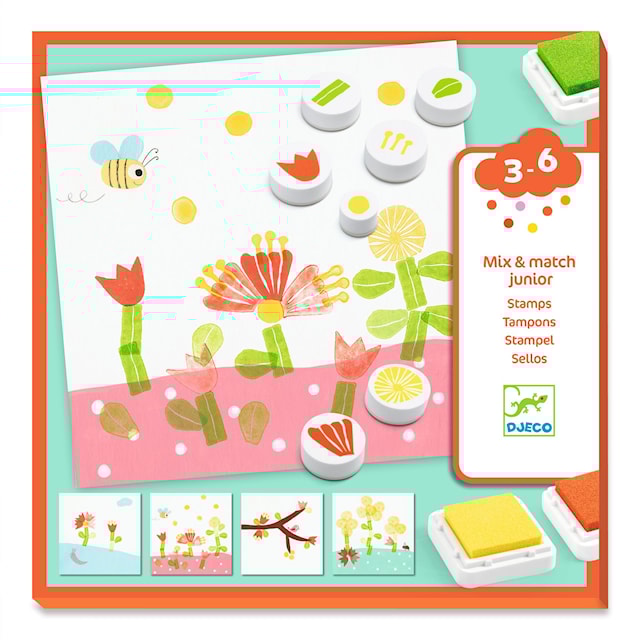 Produktbilde 1 for Håndarbeid og stempling med blomster Djeco