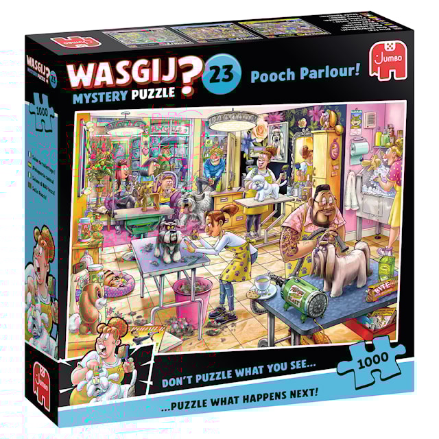 Produktbild 1 för Wasgij Mystery 23 Pooch Parlour! Pussel 1000 bitar