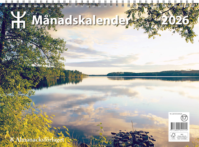 Produktbild 1 för Väggkalender Månadskalendern 2026 Almanacksförlaget